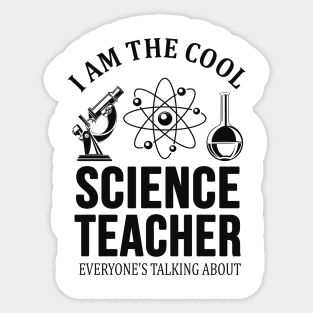 Cool Science Teacher Gift Sticker